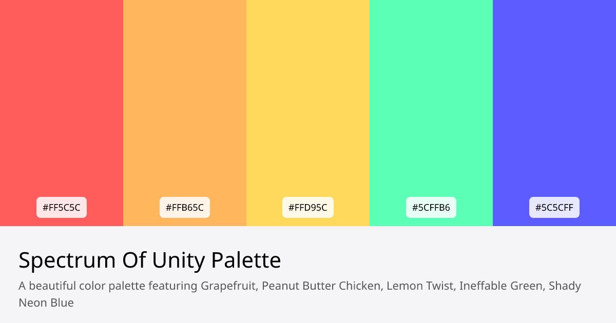 Spectrum Of Unity Color Palette